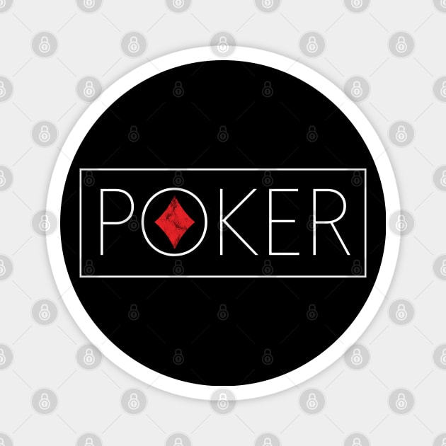 Poker Diamond Fashion Magnet by andzoo